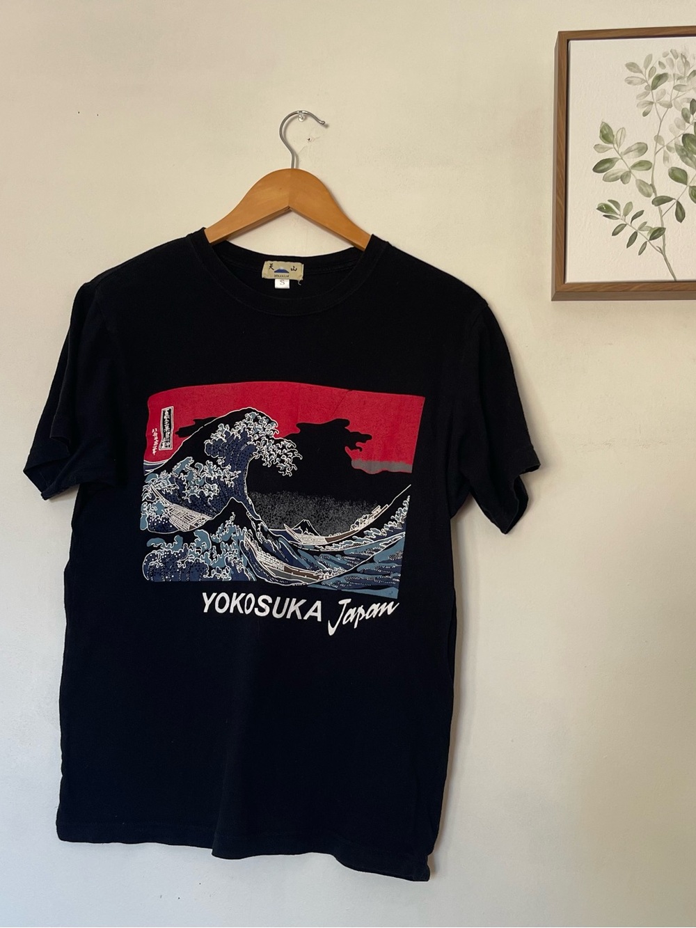 Yokosuka Japan Black Graphic Tee - Crestwave Design